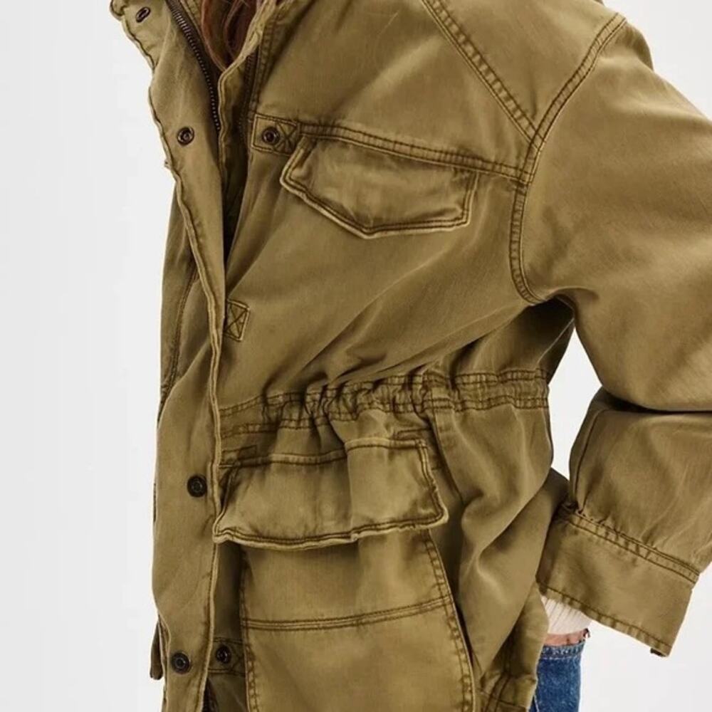 #13b- Free People NWT We the Free People Arya Utility Jacket $198 Oversized Sz:S - Picture 6 of 6